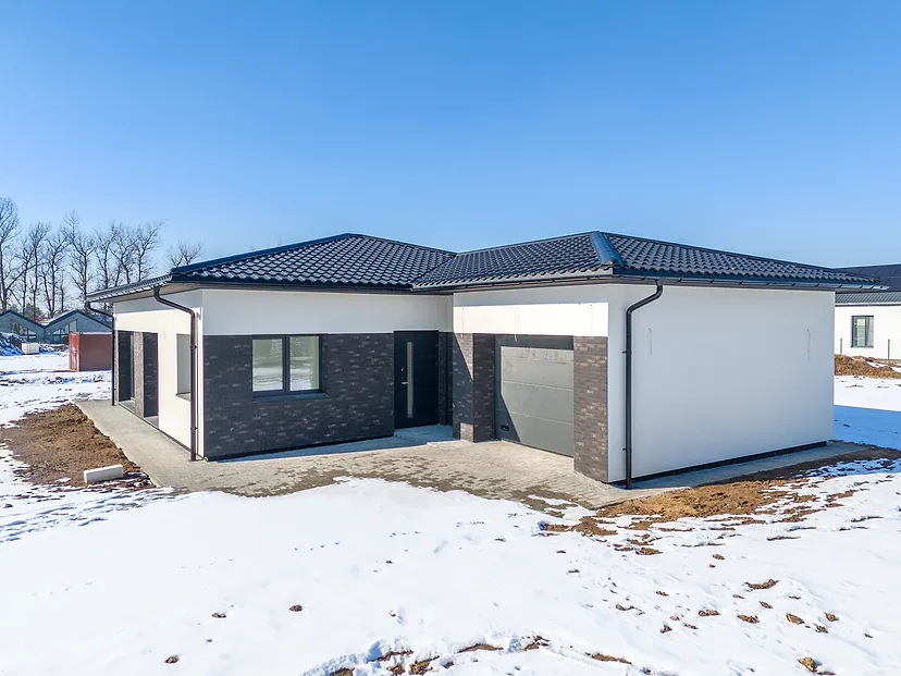 New house in winter