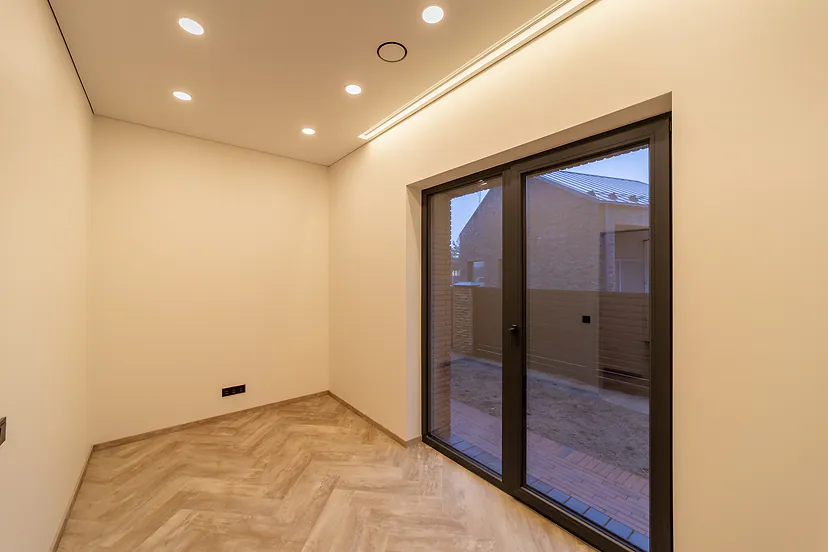 Room with a large window